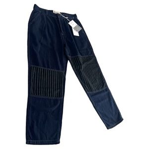 NWT Free People X Sandrine‎ Rose pants women’s size 27 French worker